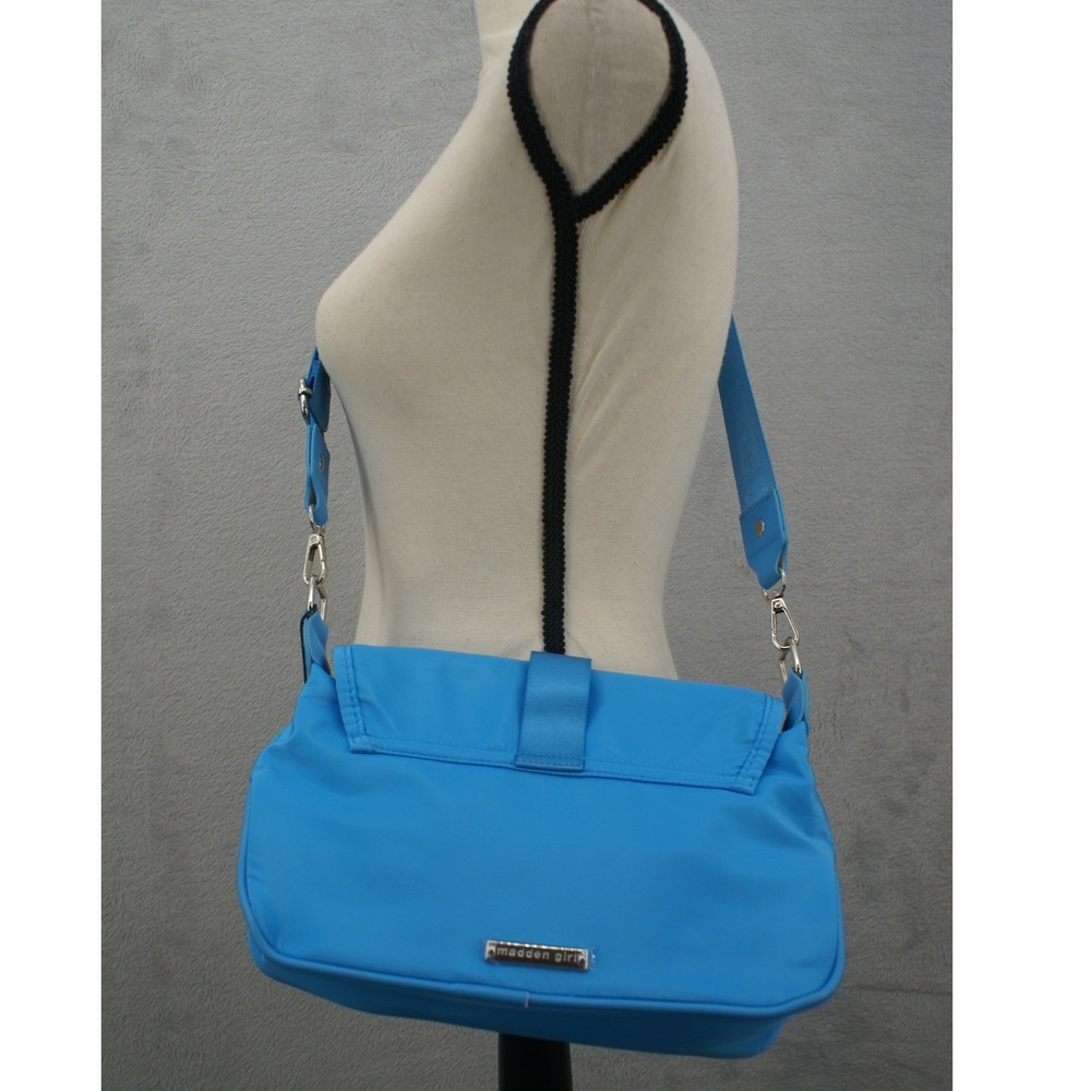 Madden Girl Blue Modular Crossbody Bag MG-7588 Recycled Utility Messenger Bag
